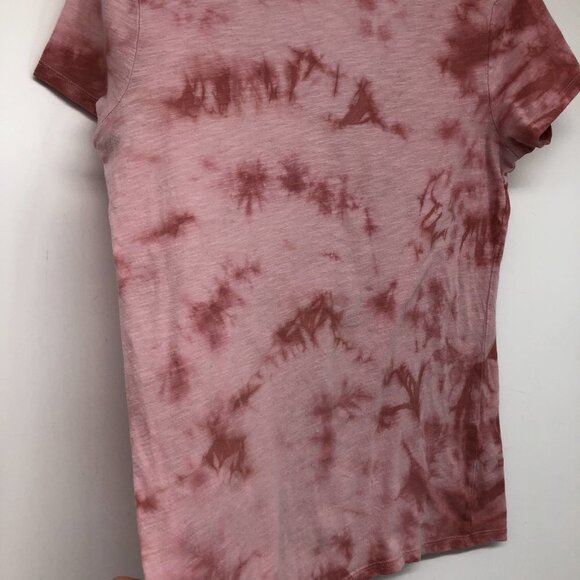 Victoria’s Secret Pink red and pink  tie dye vneck t-shirt - Picture 5 of 12